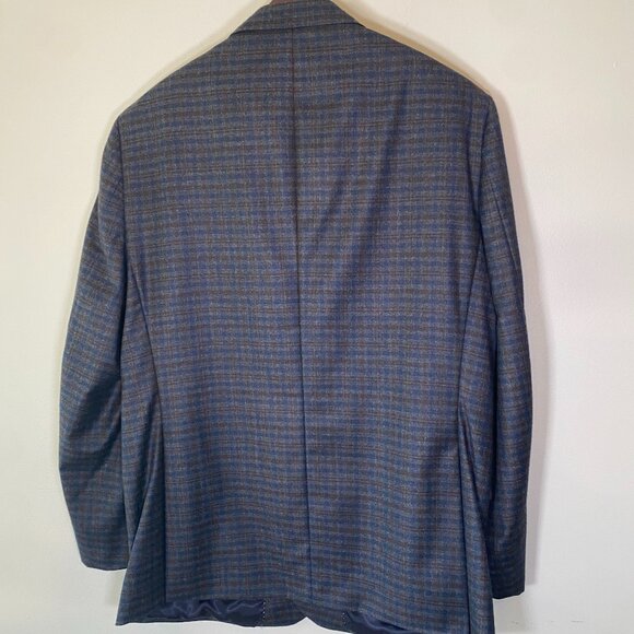Jos a. Bank Reserve Blue/Black Checkered Blazer - Picture 3 of 7
